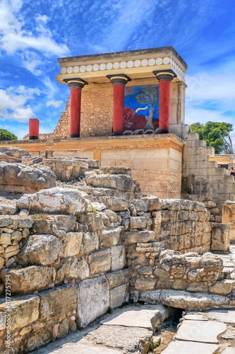 Knossos Palace in Heraklion, Crete