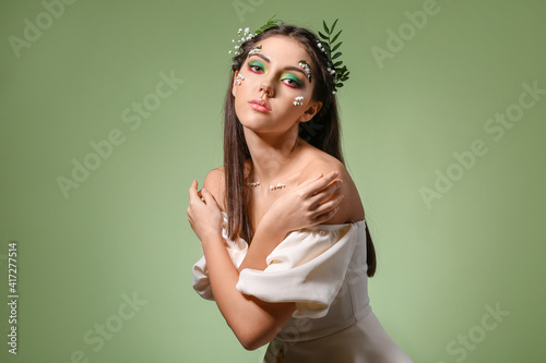 Portrait of beautiful young...
