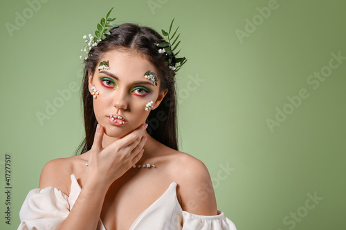 Portrait of beautiful young...