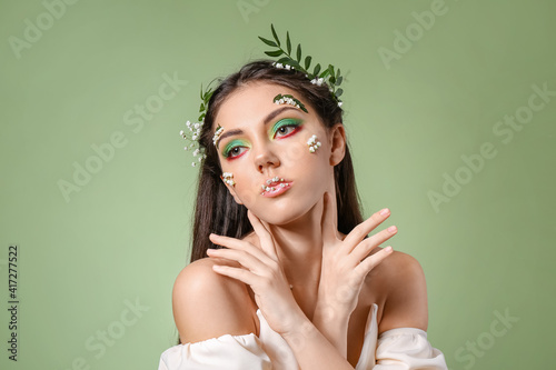 Portrait of beautiful young...