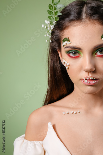 Portrait of beautiful young...