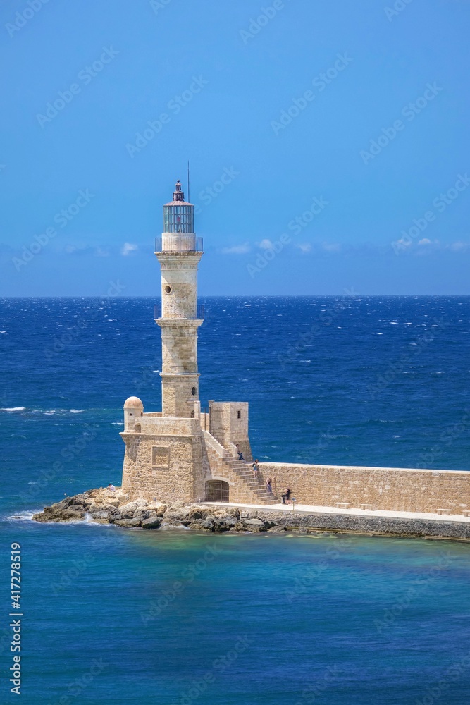 Chania Town and Port in Crete Greece