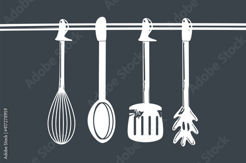 cooking hanging cutlery