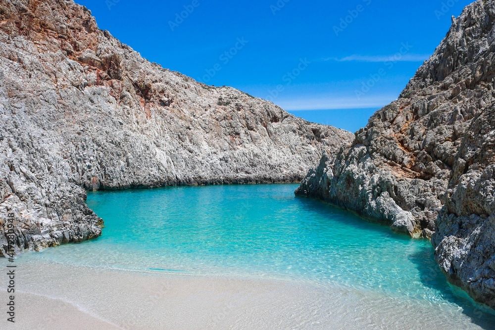 Seitan Limani Beach in Chania Crete Greece