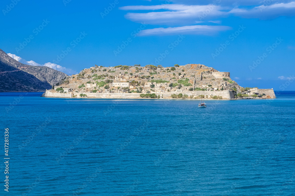 Spinalongka Island in Lasithi Lassithi Crete Greece