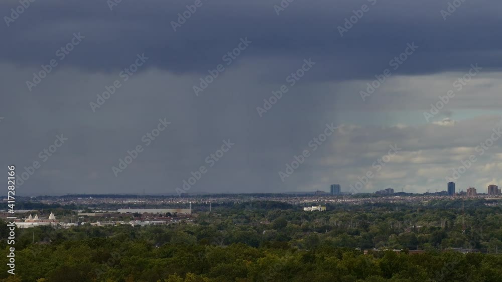 Stormy clouds moving over urban landscape. Time-lapse Stormy clouds moving over urban landscape. Time-lapse