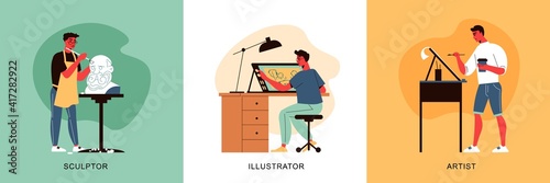 Illustrating Artists Design Concept