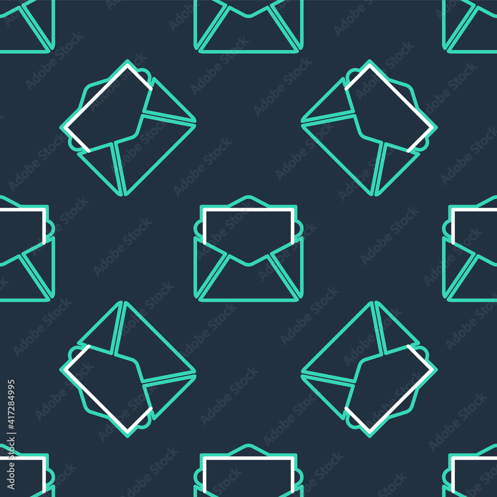 Line Mail and e-mail icon isolated seamless pattern on black background. Envelope symbol e-mail. Email message sign. Vector. Line Mail and e-mail icon isolated seamless pattern on black background. Envelope symbol e-mail. Email message sign. Vector.