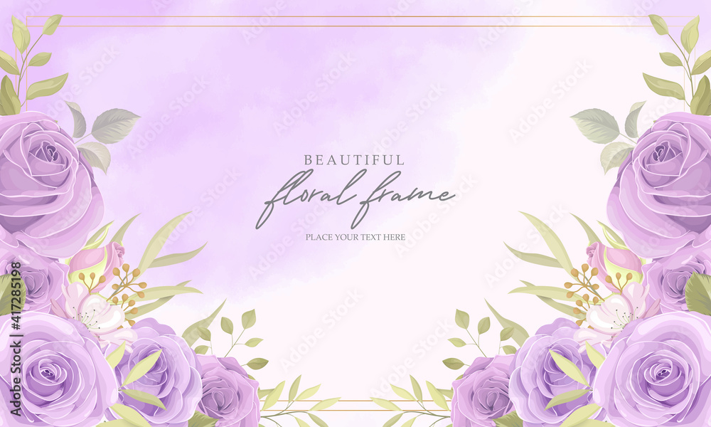 Beautiful floral banner template