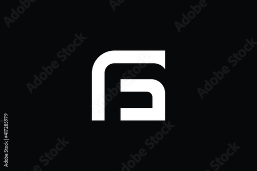FG logo letter design on luxury background. GF logo monogram initials letter concept. FG icon logo design. GF elegant and Professional letter icon design on black background. G F FG GF