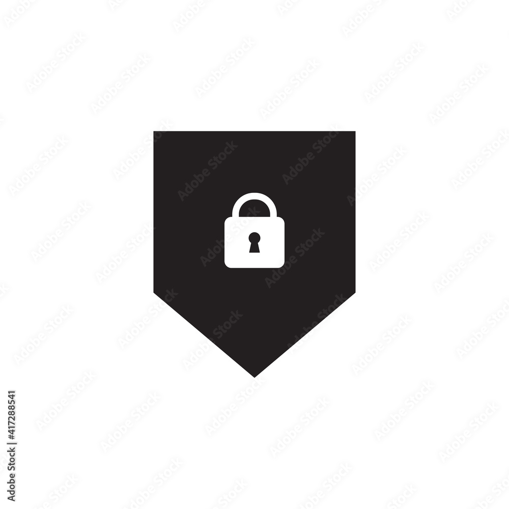 lock shield icon symbol sign vector lock shield icon symbol sign vector