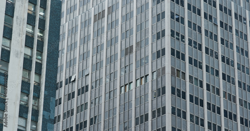 Exterior of the business office tower Exterior of the business office tower