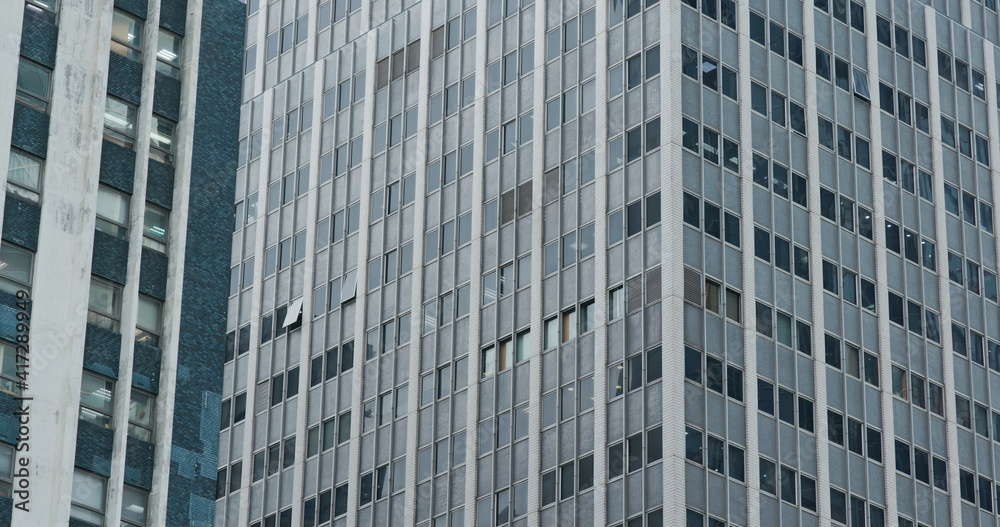 Exterior of the business office tower