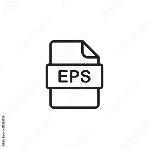 eps file icon symbol sign vector