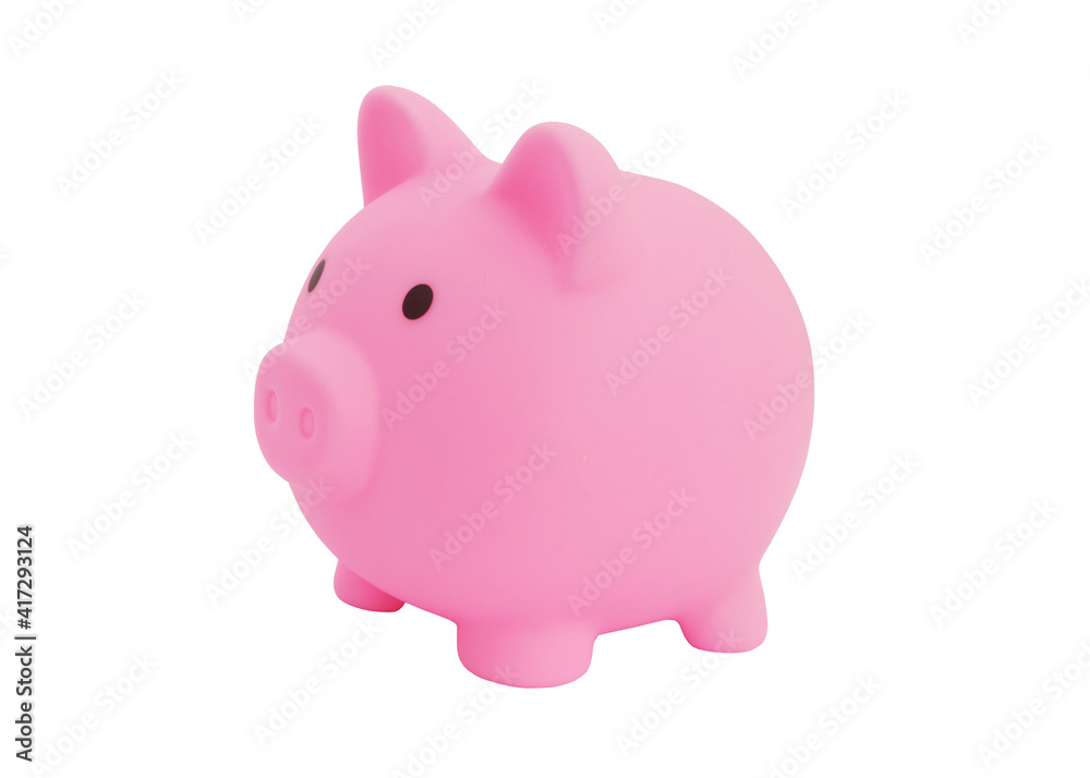 Piggy bank isolated on white background
