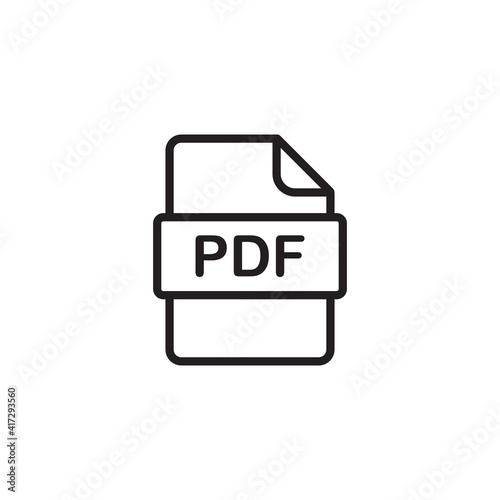 pdf file icon symbol sign vector