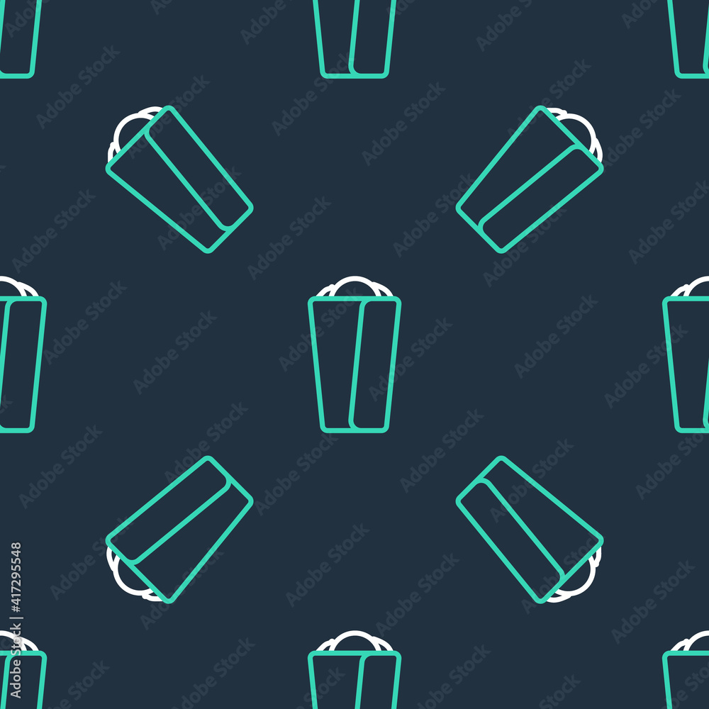 Line Burrito icon isolated seamless pattern on black background. Traditional mexican fast food. Vector. Line Burrito icon isolated seamless pattern on black background. Traditional mexican fast food. Vector.