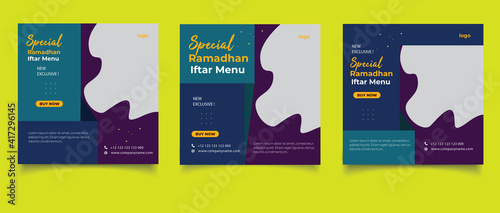 social media post ramadhan iftar menu