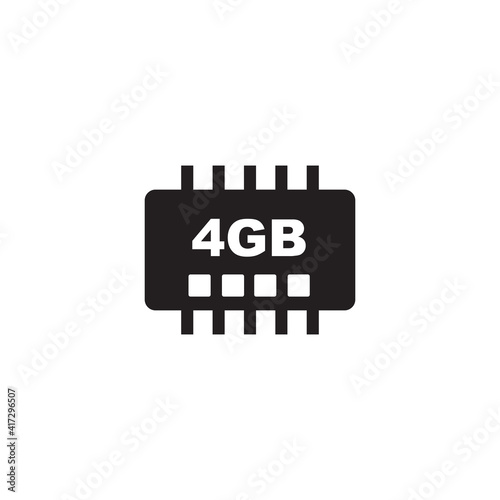 ram icon symbol sign vector