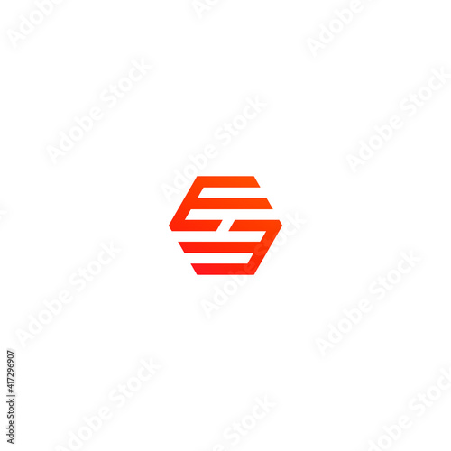 initial e logo design vector