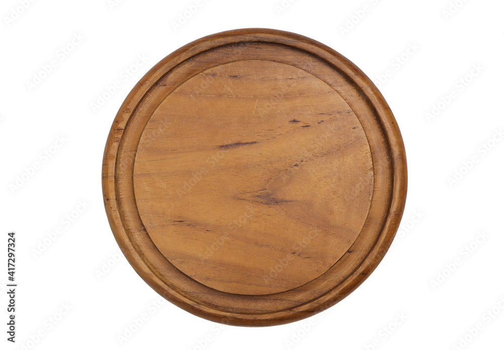 Top view of Pizza board on white background with clipping path. Top view of Pizza board on white background with clipping path.