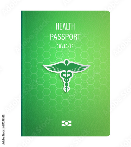 vaccine passport for covid 19 in vector
