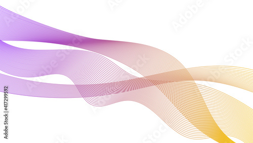 Abstract backdrop with colorful wave gradient lines