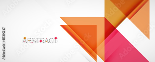 Free Download Set of vector triangle geometric backgrounds. Vector illustration for covers, banners, flyers and posters and other designs - GFXLoad