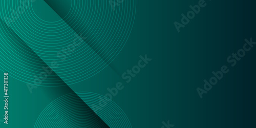 Luxury dark green background with overlap 3D layer. background green and dark. Modern technology dark green abstract background 