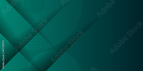 Luxury dark green background with overlap 3D layer. background green and dark. Modern technology dark green abstract background 