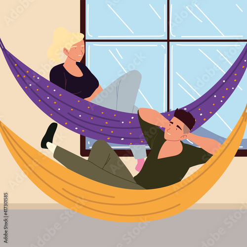 couple in hammock