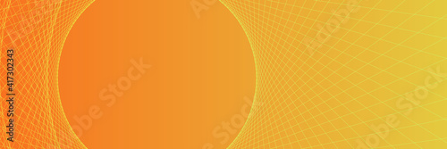 Orange Hyperspace speed motion on Blue background, warp and expanding movement concept,vector Illustration. Colorful techno vector background. Vector banner design, network connection with circle line
