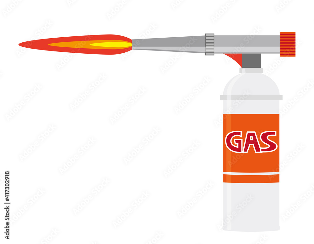 ガスバーナーのベクターイラスト ガスボンベ Stock Vector Adobe Stock