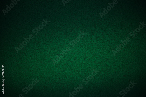 Elegant dark green background with black shadow border and old vintage grunge texture. St Patrick's Day banner design.