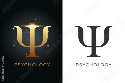 The Golden Psych Symbol. Isolated Vector Illustration photo