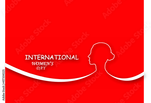 International women's day poster Woman sign. Happy Mother's Day. Eps10 vector illustration