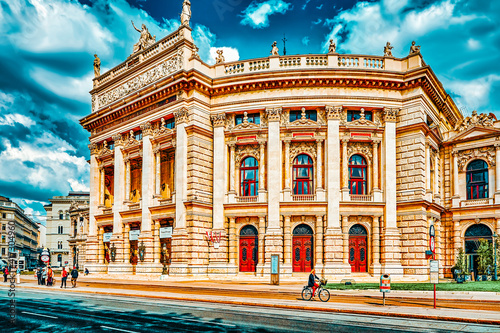 Canvas Print VIENNA,AUSTRIA-SEPTEMBER 10, 2015: Burgtheater (Imperial Court Theatre), originally known as K