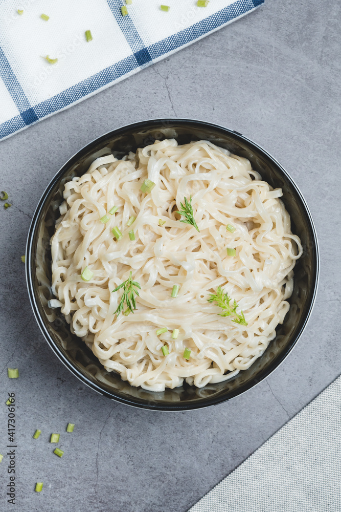 Overview of instan noodles with clothes Overview of instan noodles with clothes