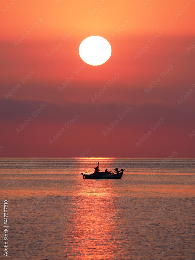 Sunrise at Aegean Sea