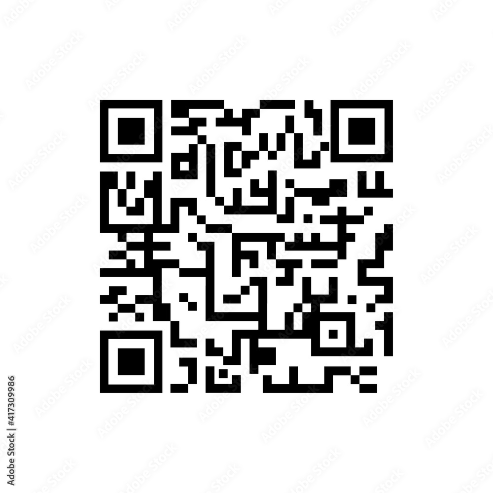 qr code icon vector isolated on white background. Vector illustration qr code icon vector isolated on white background. Vector illustration