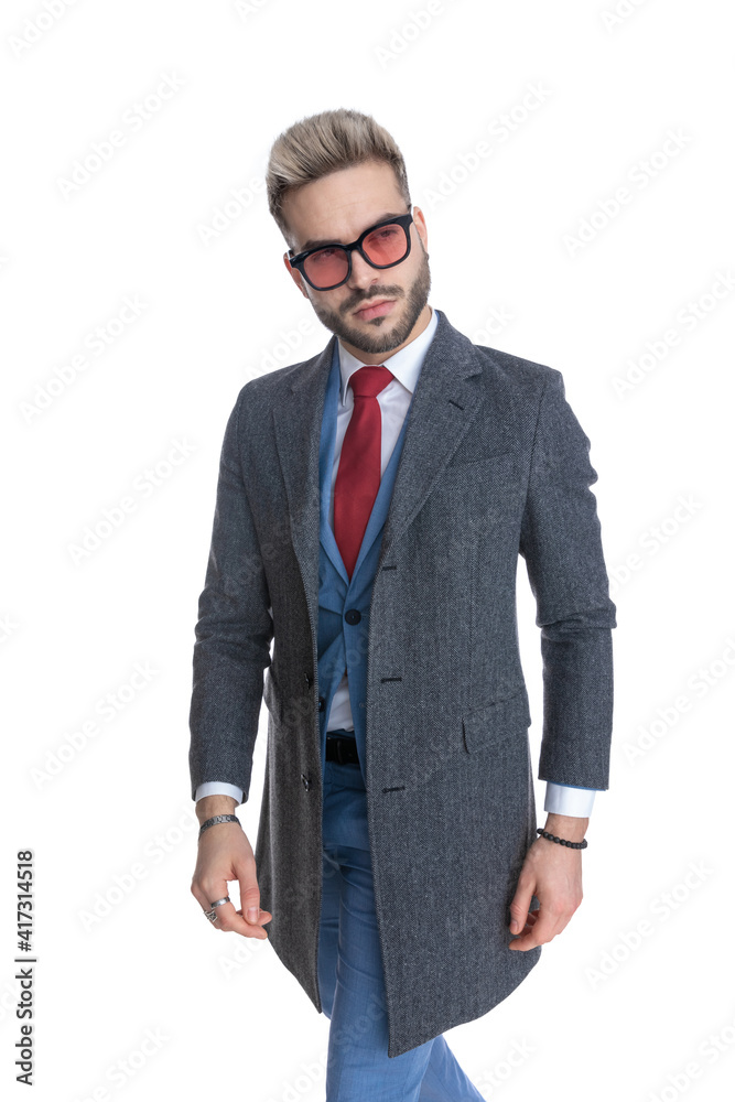 sexy businessman with style is walking one way sexy businessman with style is walking one way