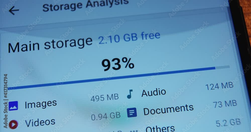 Phone Memory Screen Using storage analysis tool to control memory of contemporary mobile ...