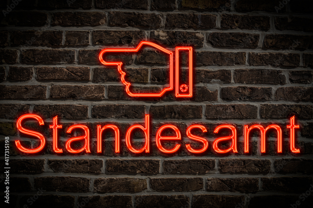 Leuchtreklame Standesamt Leuchtreklame Standesamt