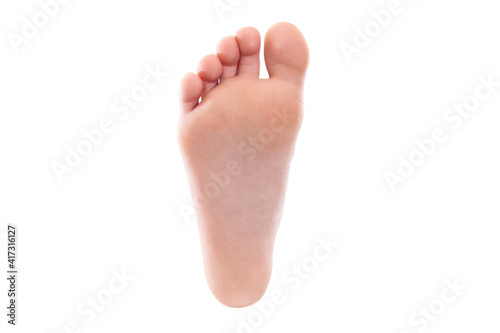 baby foot isolated on white © Tania