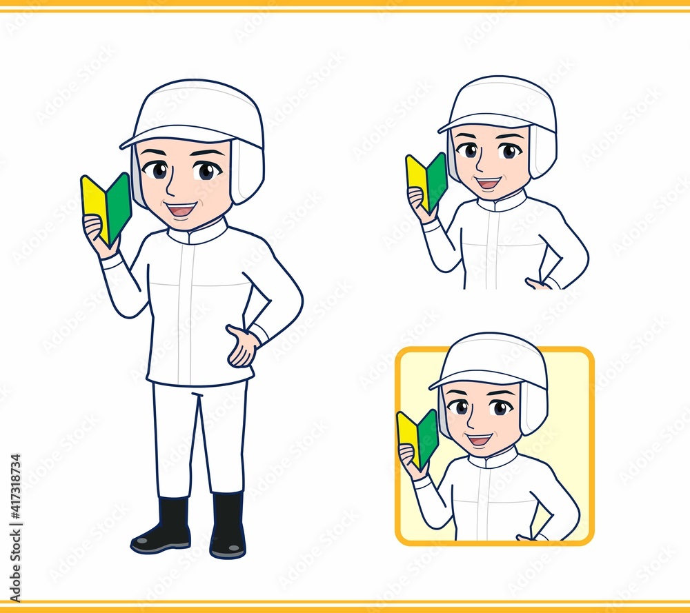 衛生的な服を着ている人 衛生的な服を着ている人