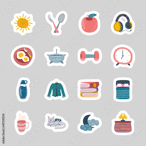daily stickers items