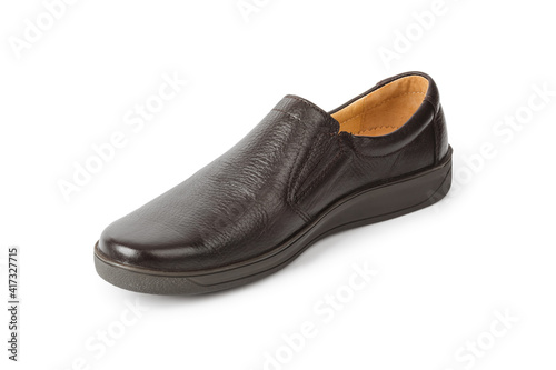 Brown male shoe