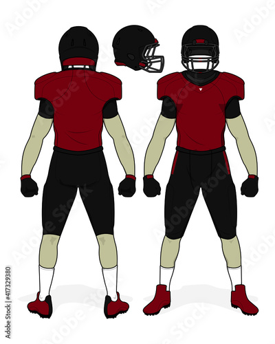 football jersey uniform template set kit