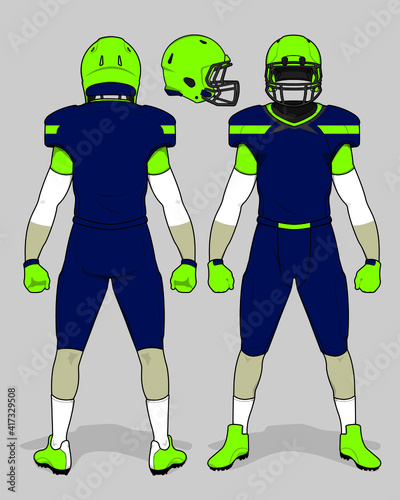 football jersey uniform template set kit