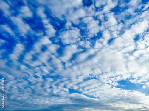 Blue Sky with White Clouds